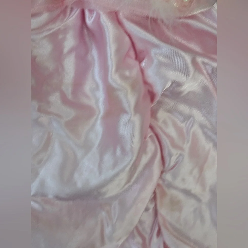 Vintage 2000s Barbie costume y2k toddler long gown roses nutcracker movie